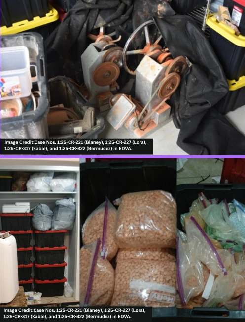 Seized Pills & Pill Press