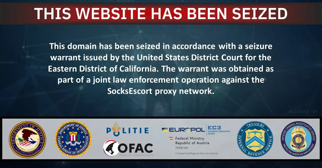 SocksEscort Seized Page