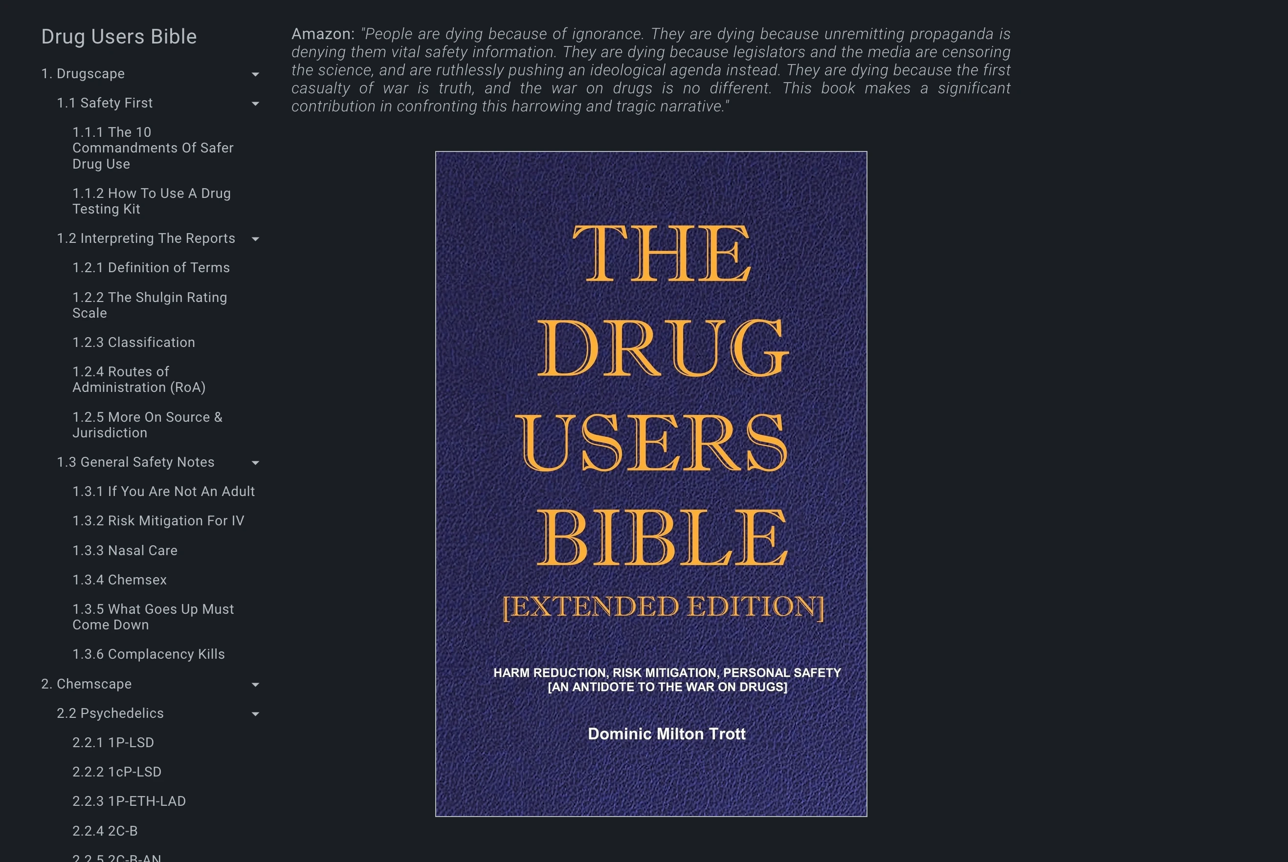 The Drug User Bible Homepage