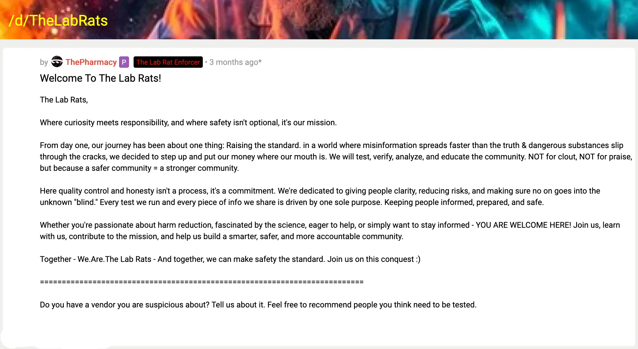 TheLabRat Subdread Announcement