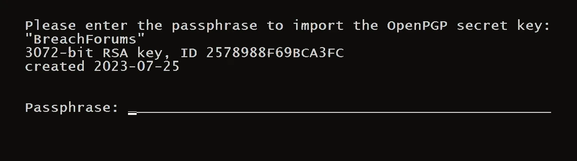 BreachForums Breached PGP Key