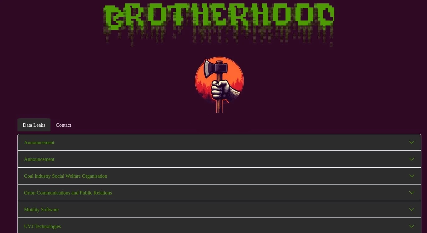 Brotherhood Data Leak Website