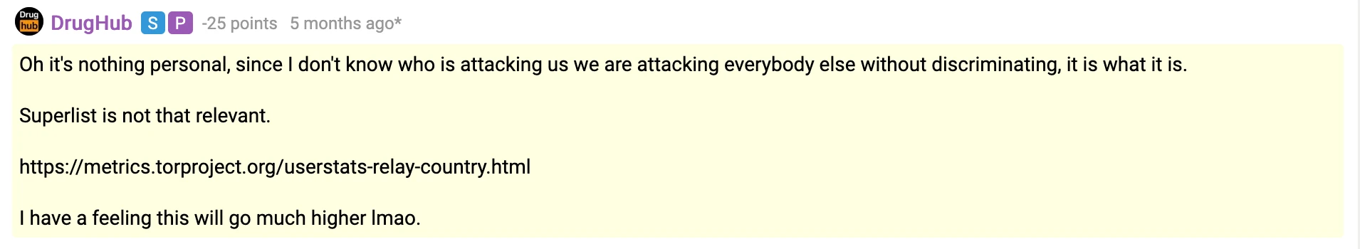 DrugHubs old post about targeting competition