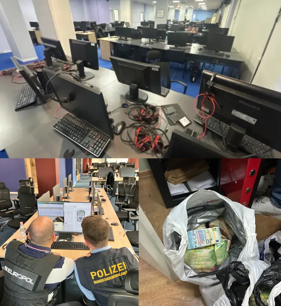 Photos from Raid Published by Europol