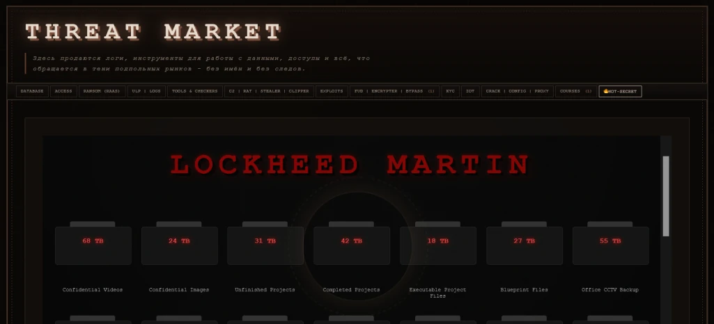 Threat Market: Lockheed Martin Dump