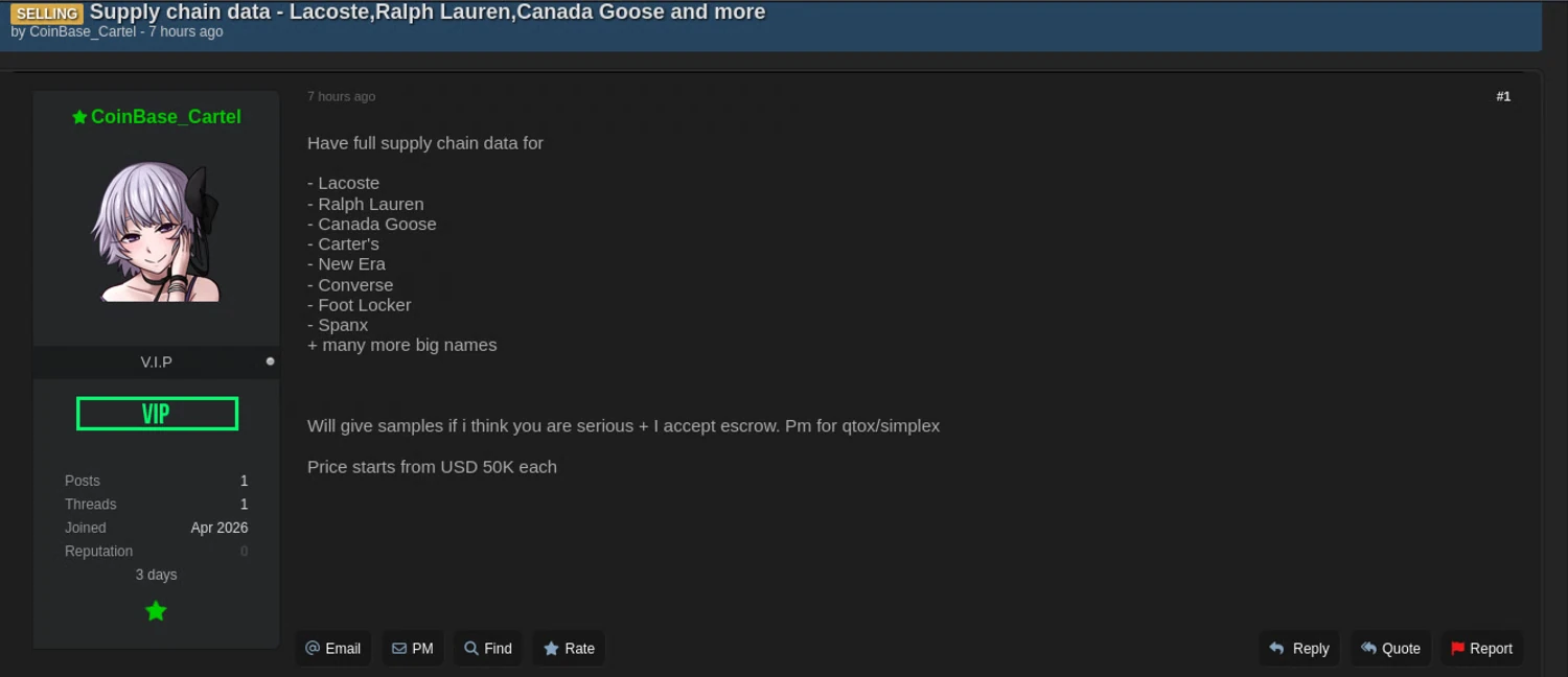 Luxury Brand Breach Post