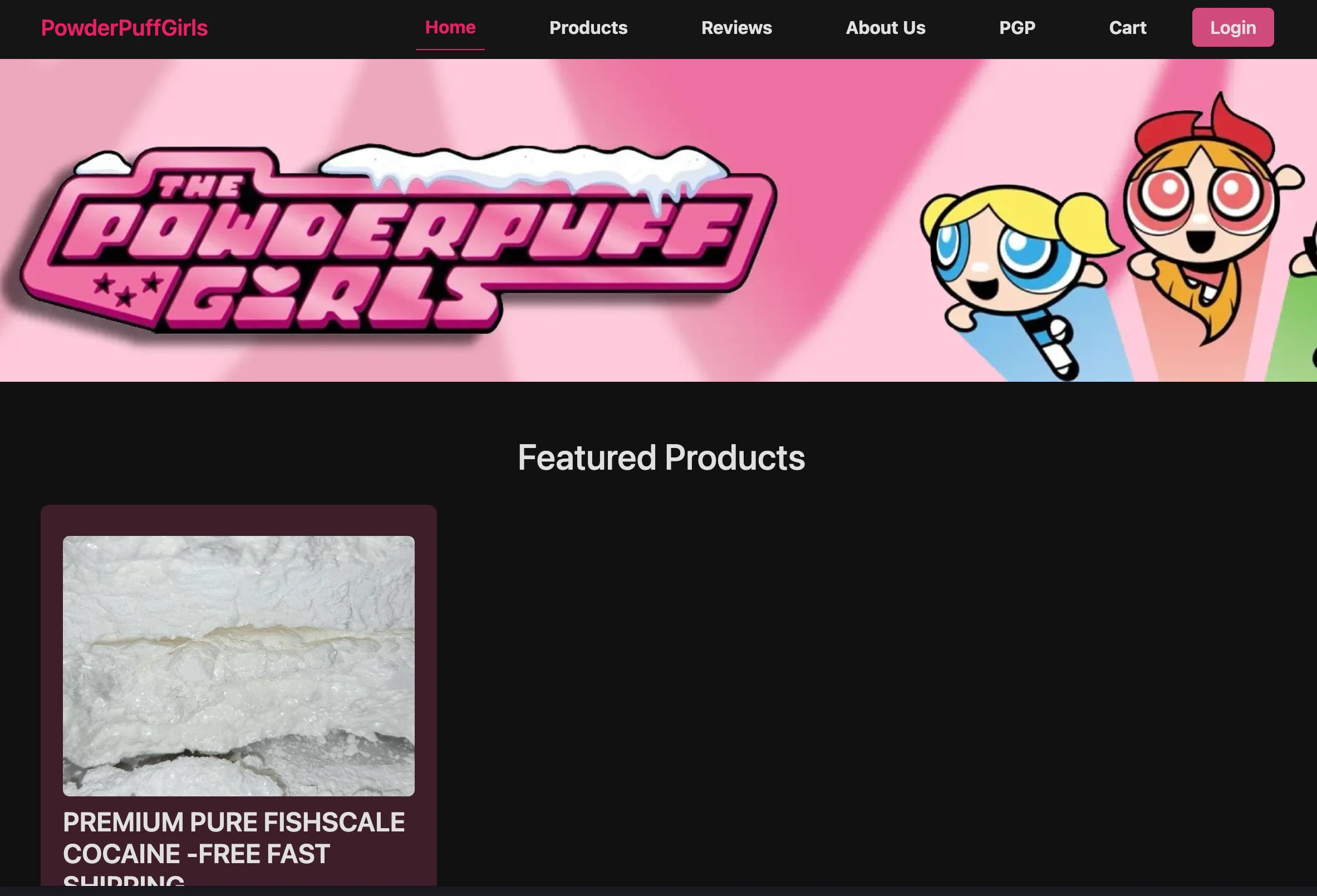 PowderPuffGirls Shop Homepage