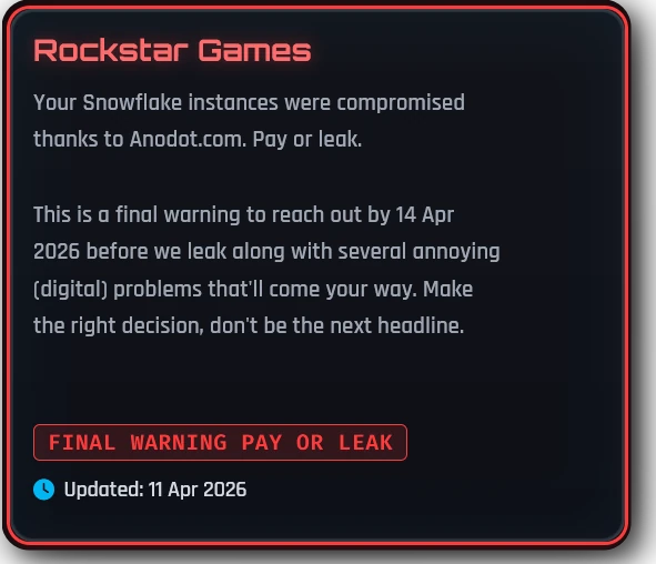 Rockstar Breach Post