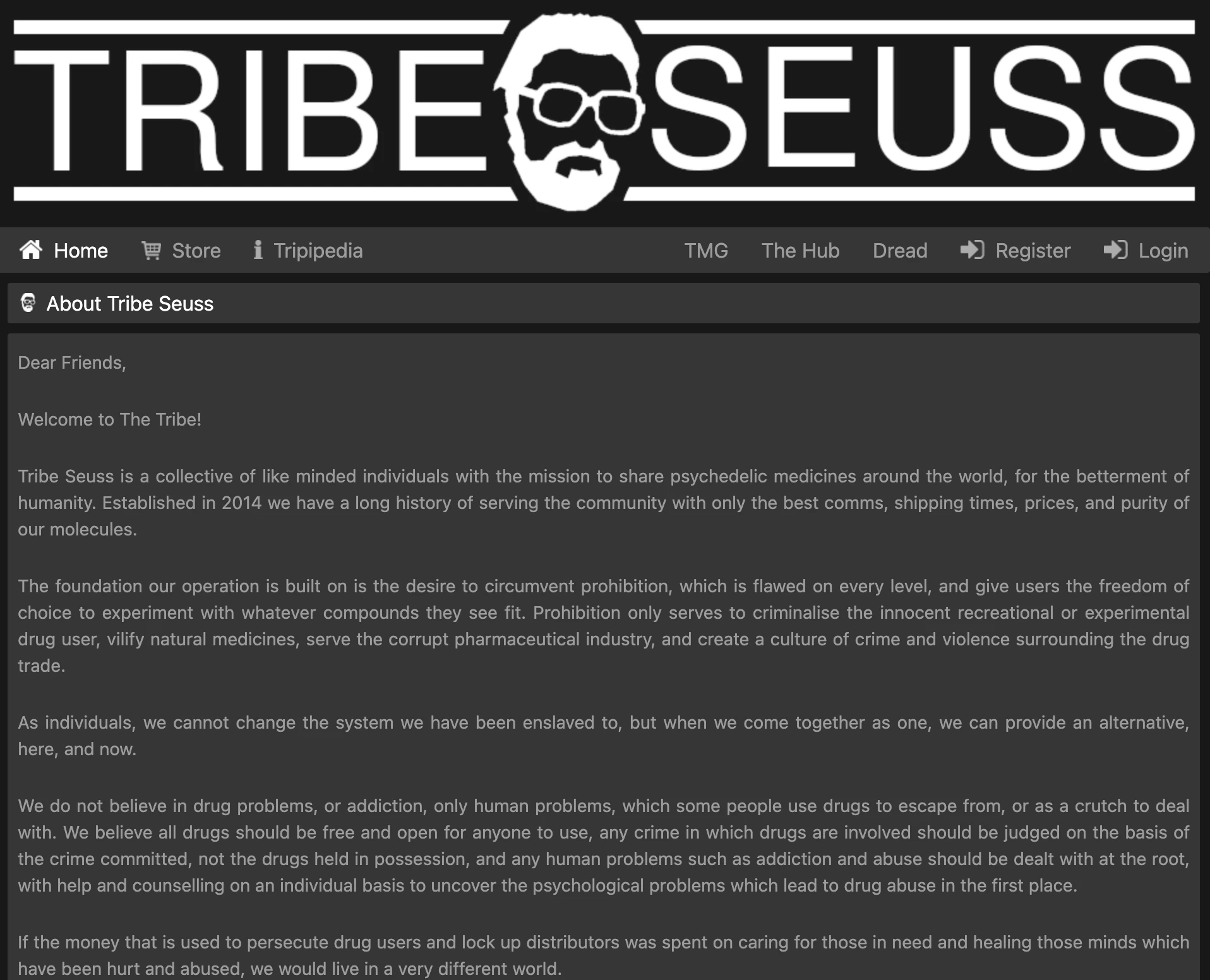 Tribe Seuss Shop Homepage